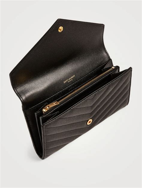 ysl flap wallet review|YSL monogram wallet price.